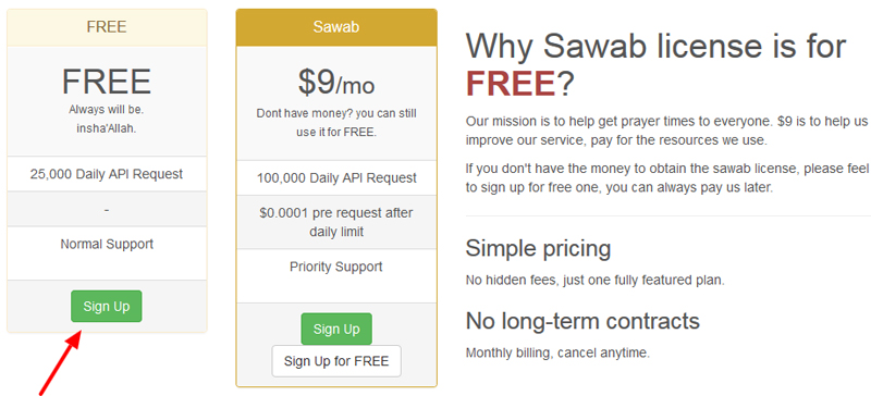 signup-packages-muslimsalat